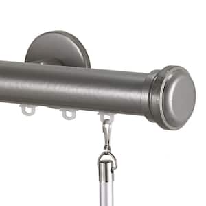 Tekno 108 in. Traverse Curtain Rod in Antique Silver
