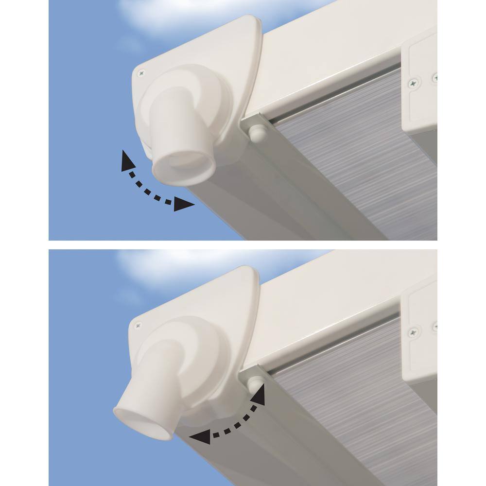 White Polycarbonate and Aluminum Patio Cover, 10' x 18'