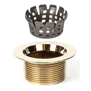 Bathtub Drain Shoe Strainer 3/8 in. Tap, 1-1/2 in. Coarse Thread - 11.5 TPI, Chrome