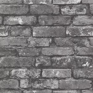 Brickwork Slate Exposed Brick Slate Wallpaper Sample