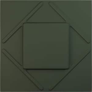 19 5/8 in. x 19 5/8 in. Aubrey EnduraWall Decorative 3D Wall Panel, Satin Hunt Club Green (Covers 2.67 Sq. Ft.)
