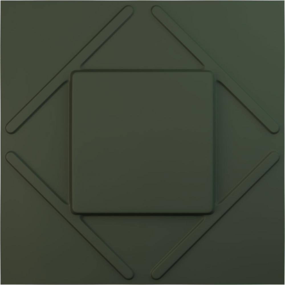 19 5/8 in. x 19 5/8 in. Aubrey EnduraWall Decorative 3D Wall Panel, Satin Hunt Club Green (12-Pack for 32.04 Sq. Ft.) price history on PriceWatchPro