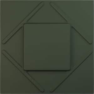 19 5/8 in. x 19 5/8 in. Aubrey EnduraWall Decorative 3D Wall Panel, Satin Hunt Club Green (12-Pack for 32.04 Sq. Ft.)