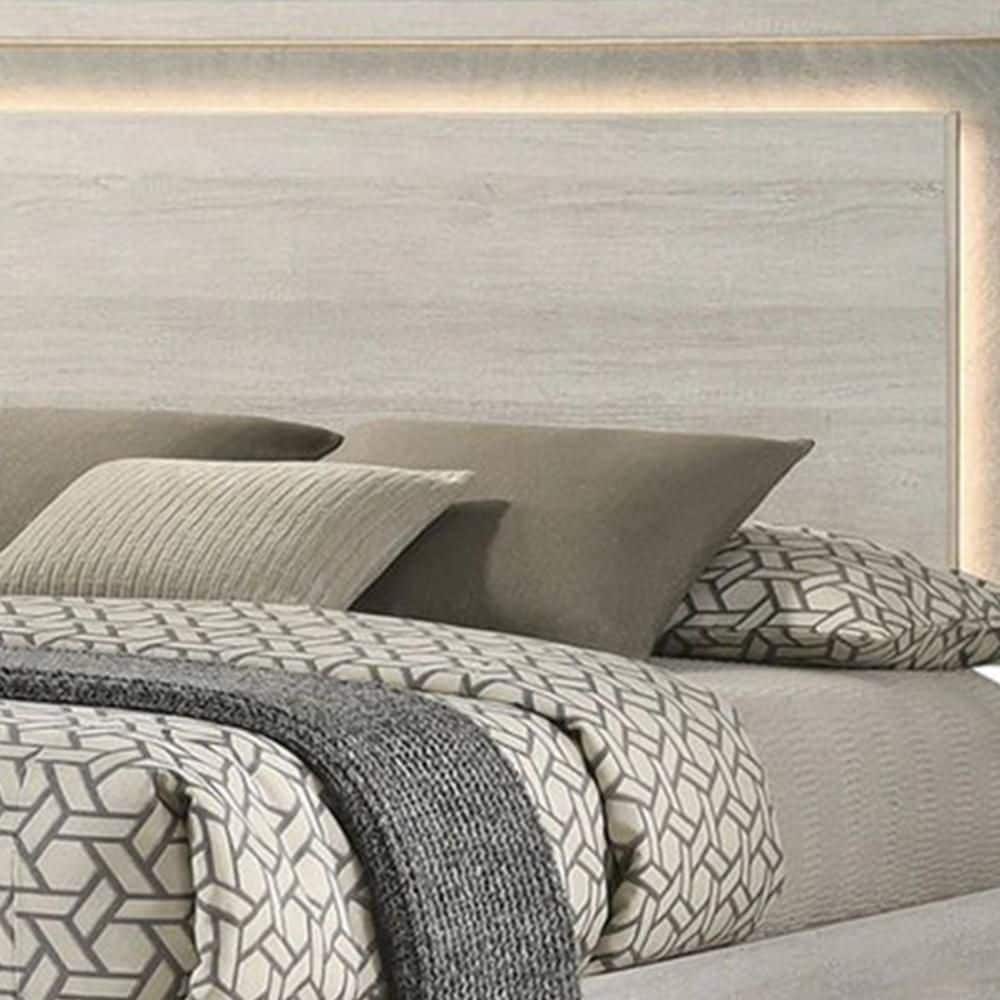 Nomi White Metal Frame King Panel Bed with Transitional Panel Design price history on PriceWatchPro