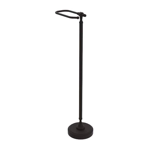 Allied Brass Retro Dot Free Standing Toilet Paper Holder in Oil Rubbed Bronze