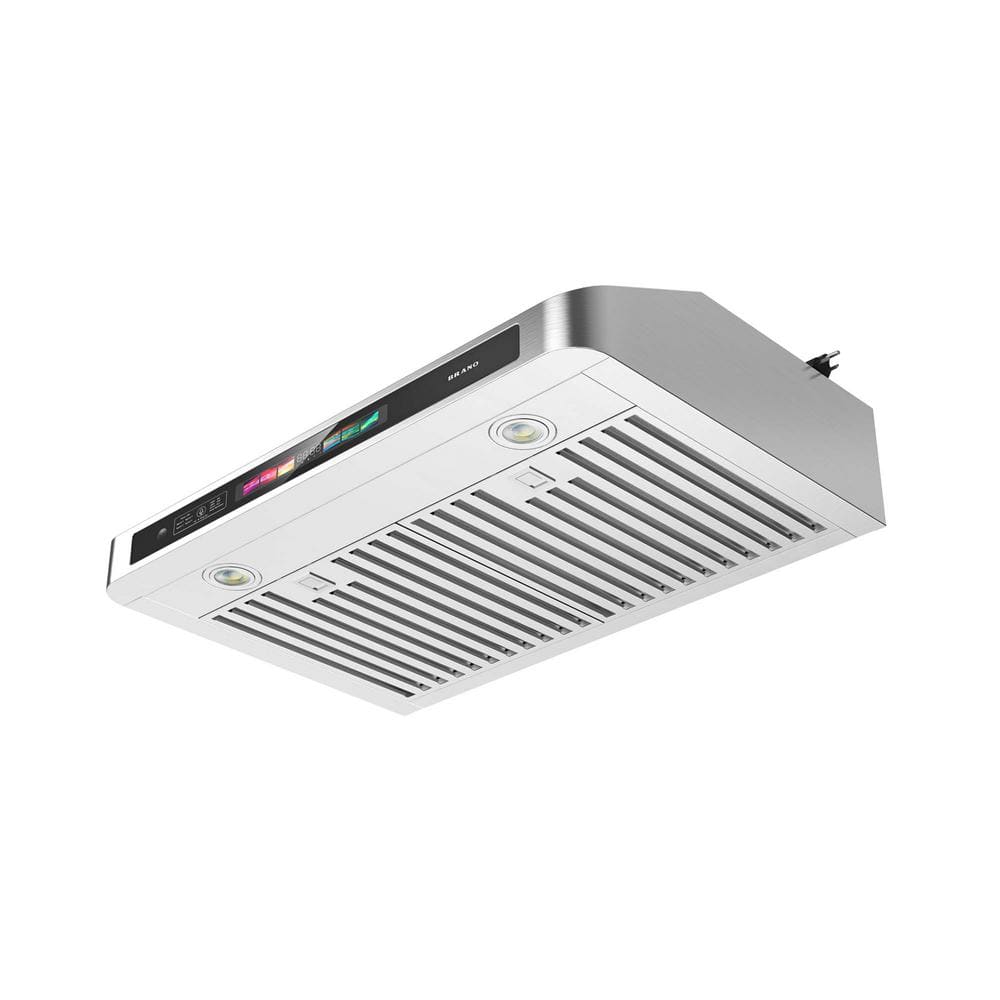 30 in. 900CFM Ducted Under Cabinet Range Hood in Silver Stainless Steel with Voice Control and 4-Speed Exhaust Fan