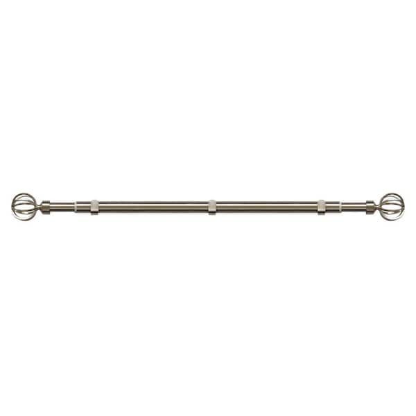 Achim Platinum 72 in. - 144 in. Temmy Rod and Finial in Chrome