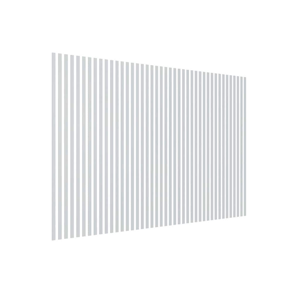 Adjustable White Acrylic Slat Wall Panel Kit