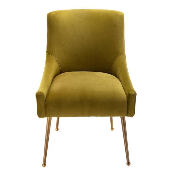 Boyel Living Surles Green Velvet Upholstered Side Chair