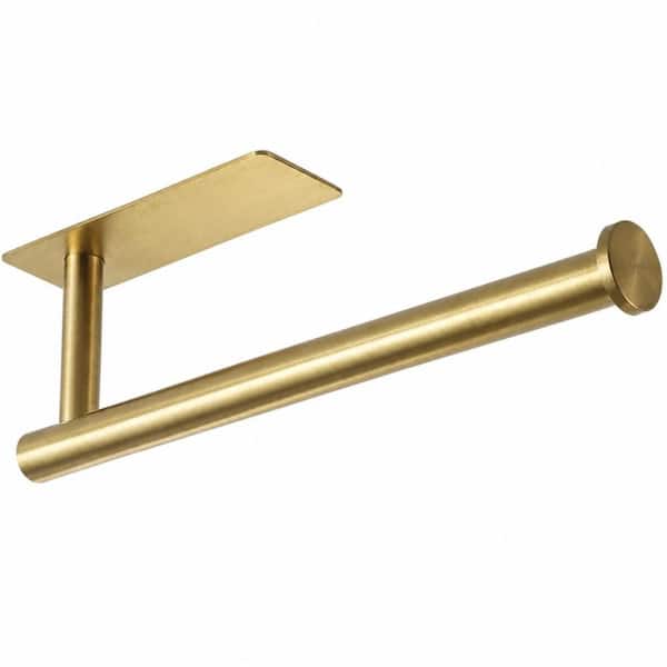 Stainless Steel Under Cabinet, Wall, Surface Mount Gold Paper Towel Holder, Rust-Free Kitchen Storage Organizer, Gold
