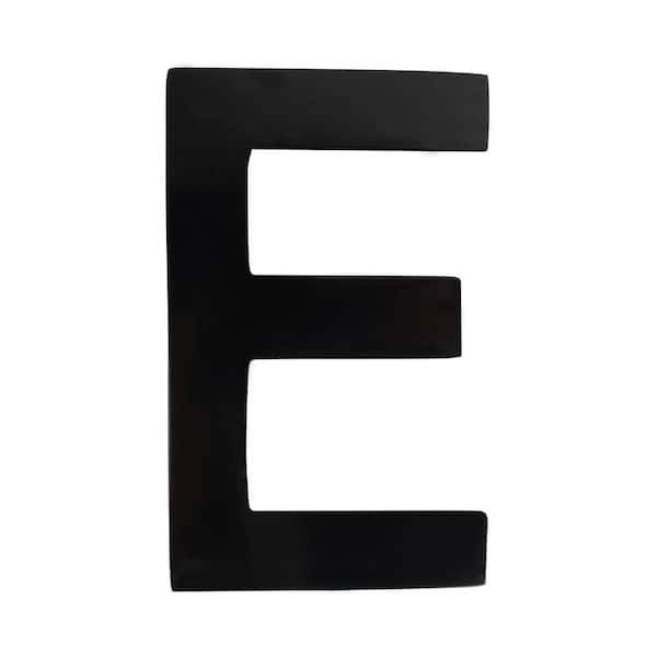 Architectural Mailboxes 4 in. Black Floating House Letter E