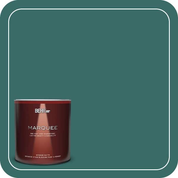BEHR MARQUEE 1 Qt. #M450-7 Beta Fish One-Coat Hide Matte Interior Paint & Primer