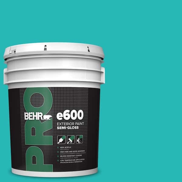 BEHR PRO 5 gal. #MQ4-21 Caicos Turquoise Semi-Gloss Exterior Paint