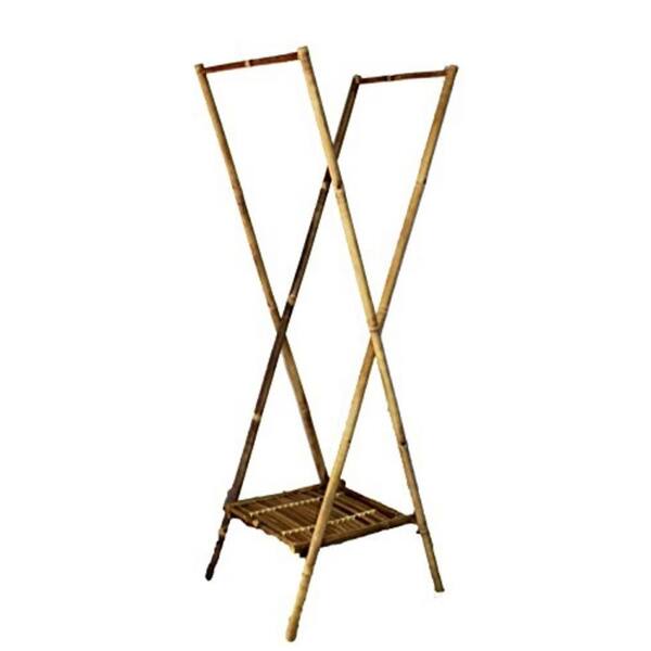 MGP Bamboo 14.5 in. W x 20 in. D x 60 in. H Garment Rack/Portable Wardrobe Laundry Drying Rack