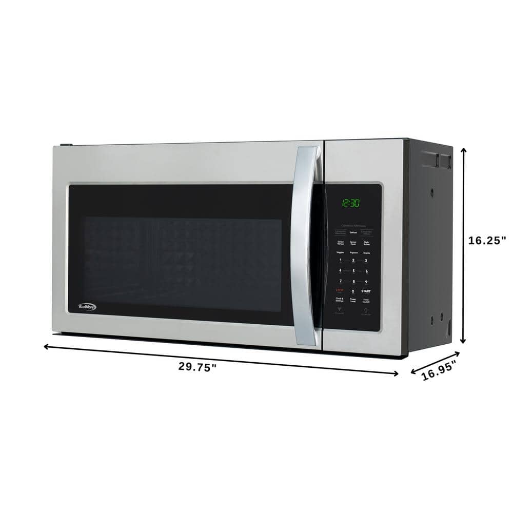 Large Stainless Steel Over-the-Range Convection Microwave Oven