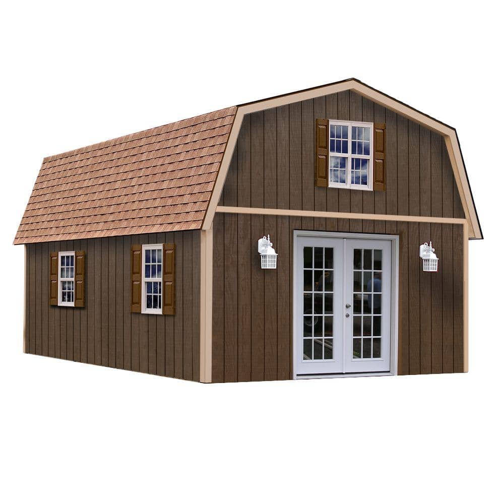 Home Depot How To Build A Shed Best Barns Richmond 16 ft. x 32 ft. Wood Storage Building richmond1632 -  The Home Depot