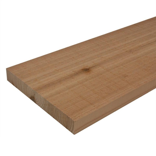 3/4 in. x 8 in. x 12 ft. Cedar Board 161959 - The Home Depot