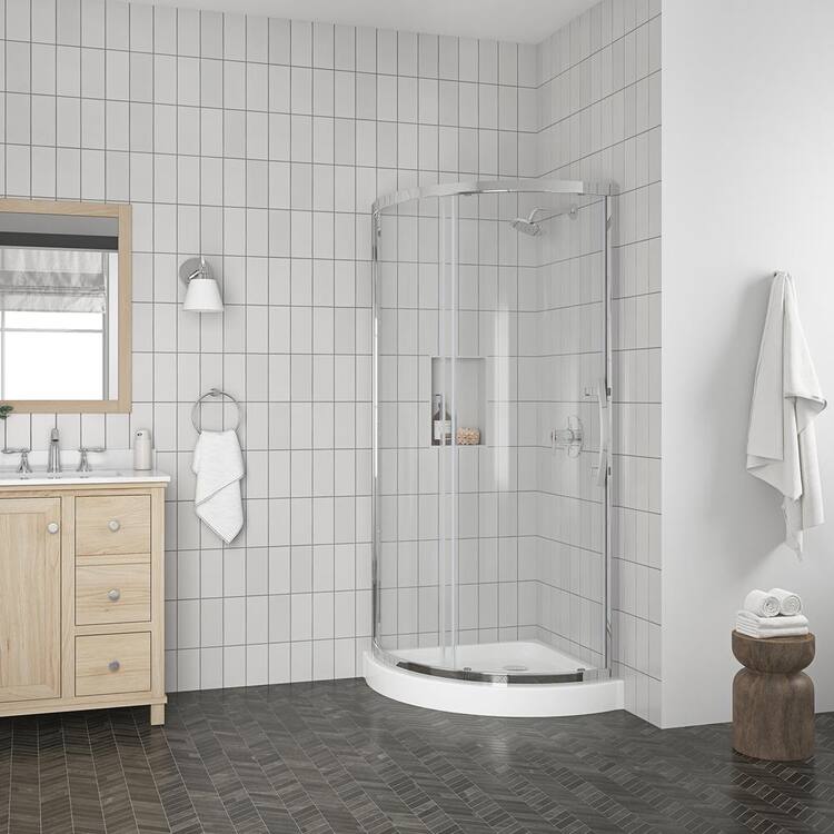 Glacier Bay Maia 32 in. x 72.80 in. SemiFrameless Sliding Shower Door