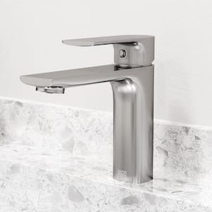Davidson Single Handle Single-Hole Bathroom Faucet in Brushed Nickel