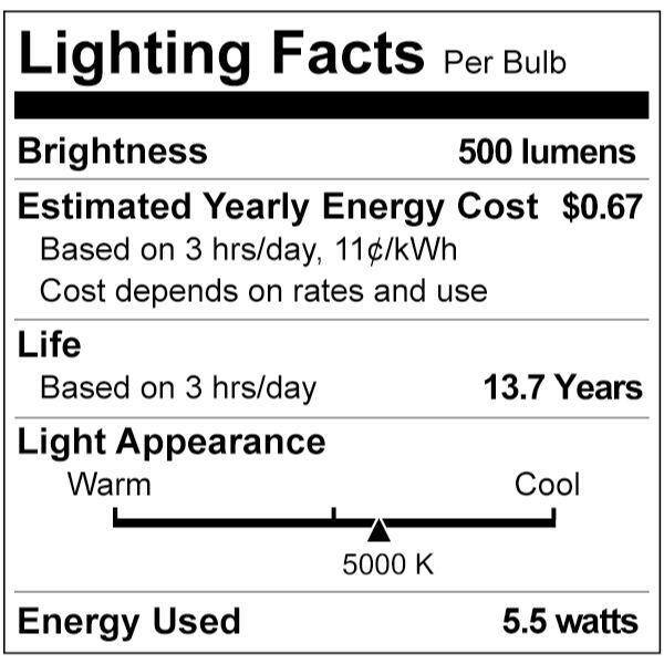 Clear Spiral Filament Dimmable Vintage LED Light Bulb