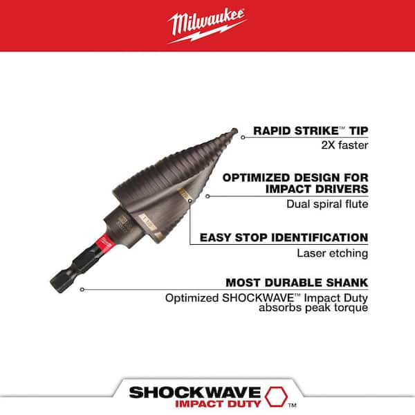 Milwaukee SHOCKWAVE 7/8 in. - 1-1/8 in. #9 Impact-Rated Titanium