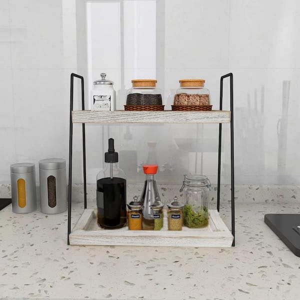 Bathroom Counter Organizer 2 Tier Countertop Storage Shelf Freestandin –  TreeLen
