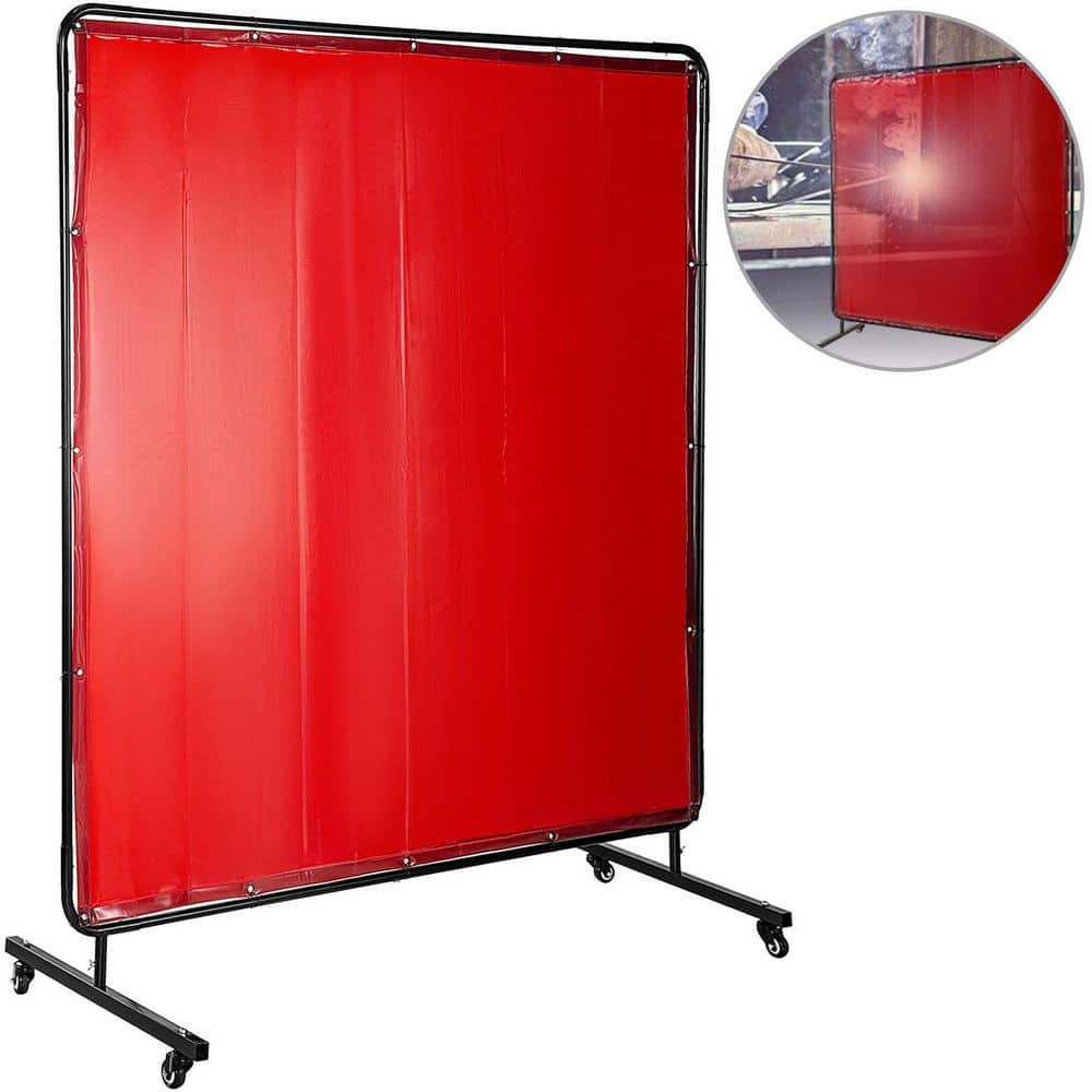 VEVOR 6 ft. x 6 ft. Welding Screen FlameResistant Vinyl Welding