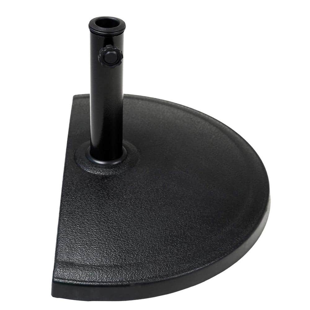 20 lb. Half Round Heavy-Duty Resin Concrete Composite Patio Umbrella Base i