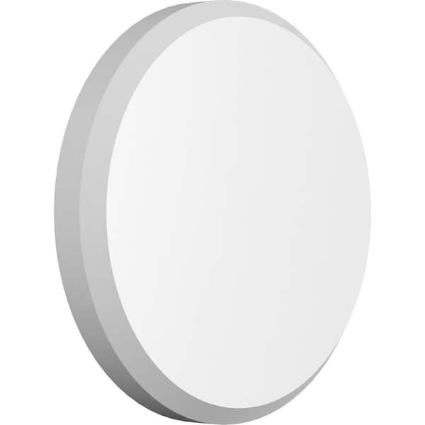 Ekena Millwork 3/4 in. x 6 in. x 6 in. PVC Standard Grayson Rosette with Beveled Edge Moulding