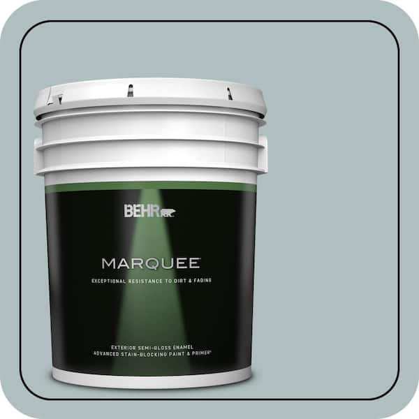 BEHR MARQUEE 5 gal. #N440-3 Greenwich Village Semi-Gloss Enamel Exterior Paint & Primer