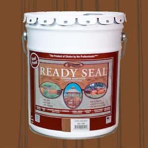 Ready Seal 5 Gal. Dark Walnut/Flat Semi-Transparent Wood Deck Stain & Sealer