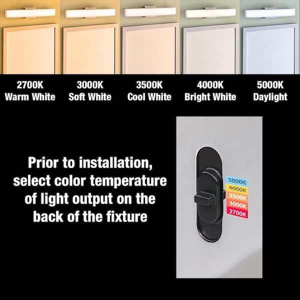 vanity light color temperature