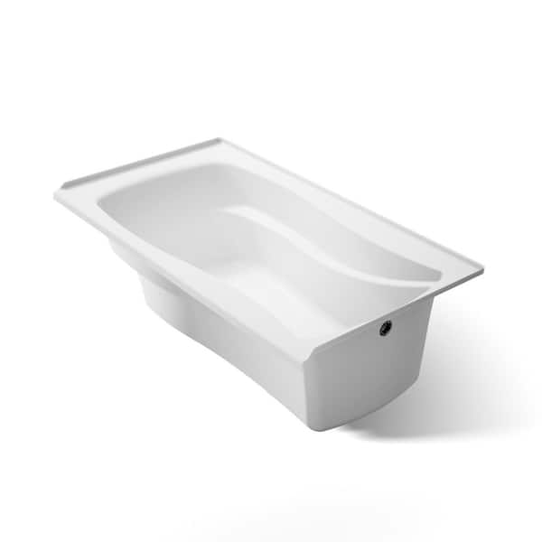 KOHLER Mariposa 66 in. x 36 in. Rectangular Soaking Bathtub with Right-Hand Drain in White