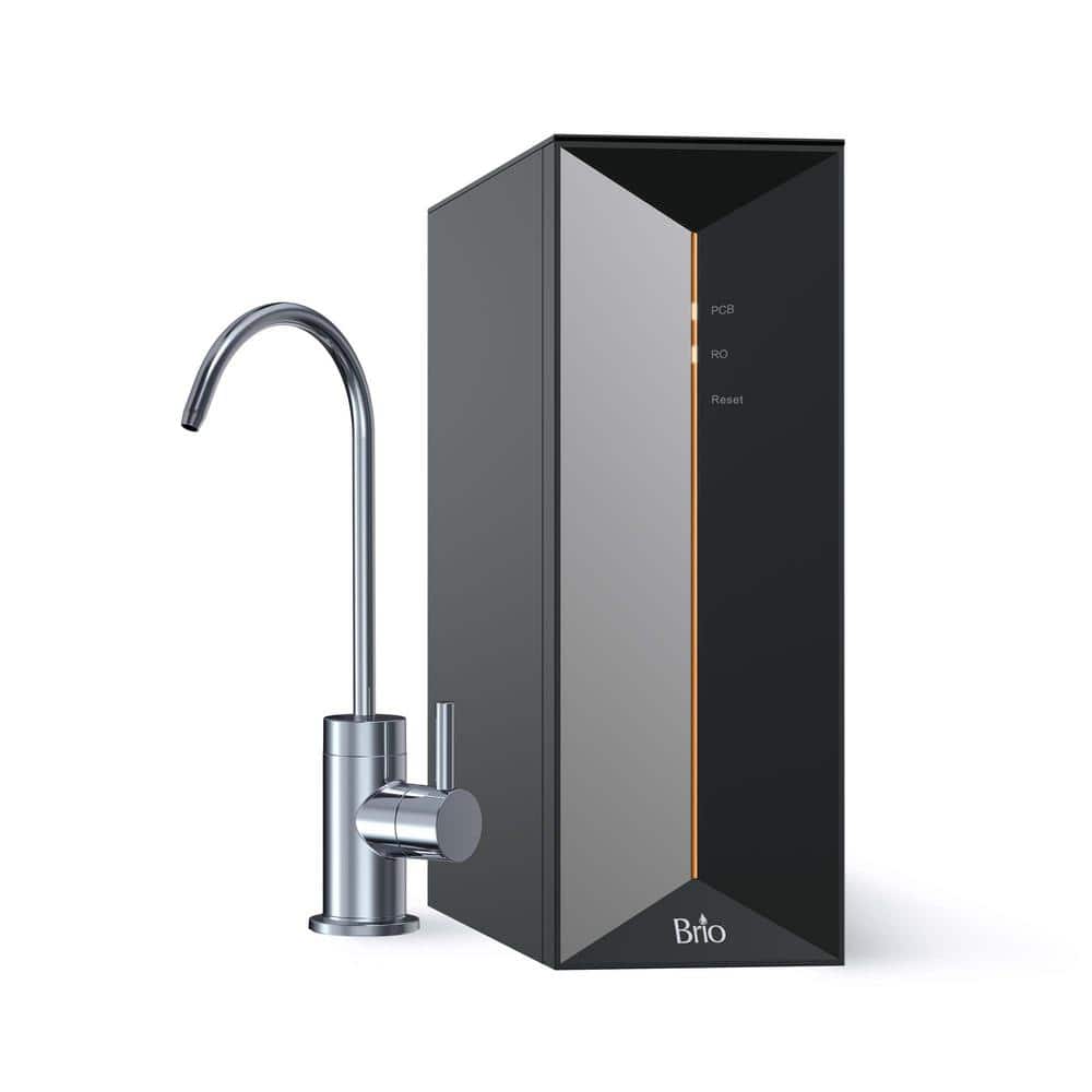 Brio Black Stainless Steel Under-Sink Reverse Osmosis Water Filter