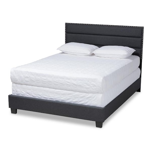 Baxton Studio Ansa Dark Gray and Black Full Bed 159 9759 HD The