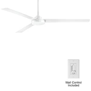 Roto XL 62 in. Indoor/Outdoor Flat White Ceiling Fan with Wall Control
