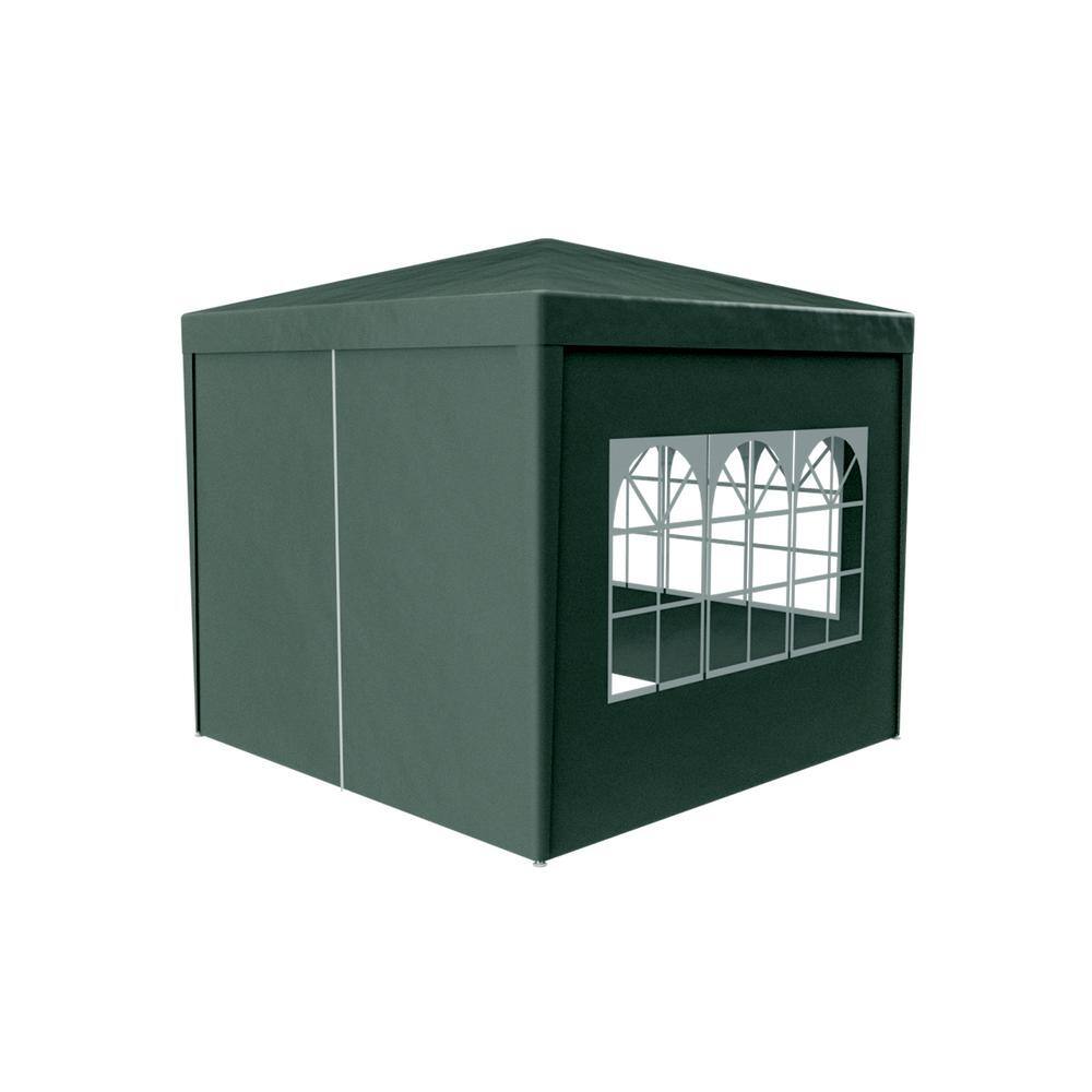 10 ft. x 10 ft. Green Outdoor Heavy Duty Gazebo with Removable Walls