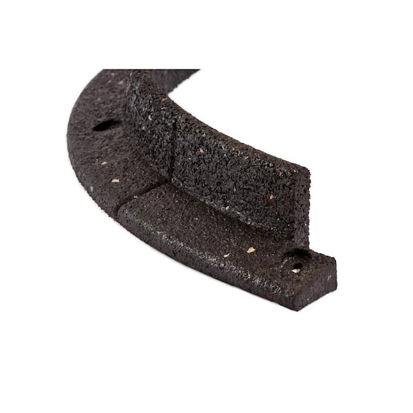 42 in. x 3.25 in. Black No Dig 36 in. Dia. Recycled Rubber Tree Ring Kit (1-Pack)