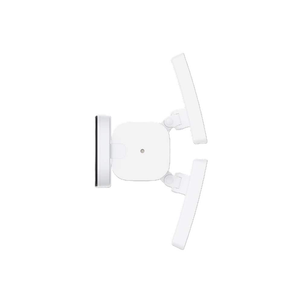 White Outdoor Wi-Fi Floodlight Security Camera with Pan and Tilt