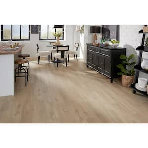 Vert Haus Raw Linen Oak 10 mm T x 7.4 in. x 47.2 in. Waterproof Hybrid Resilient Flooring (27 sq. ft./Case)