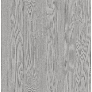 Timber Grey Matte Vinyl Peel and Stick Wallpaper