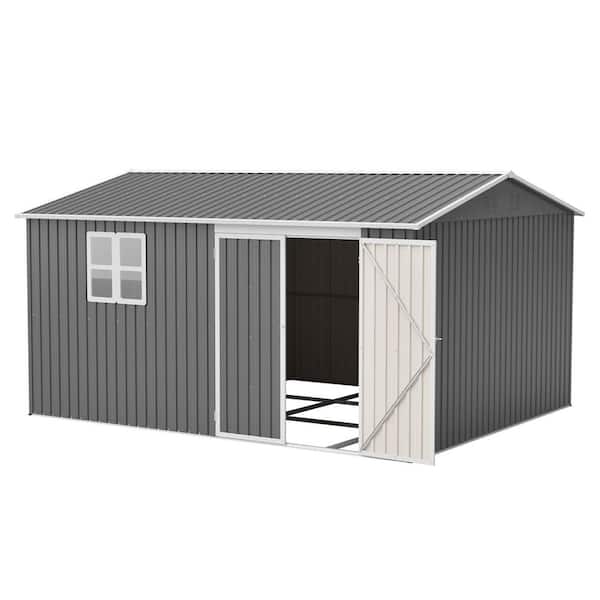 Hohuqeri 10 ft. x 12 ft. Outdoor Storage Shed Garden Shed Garden