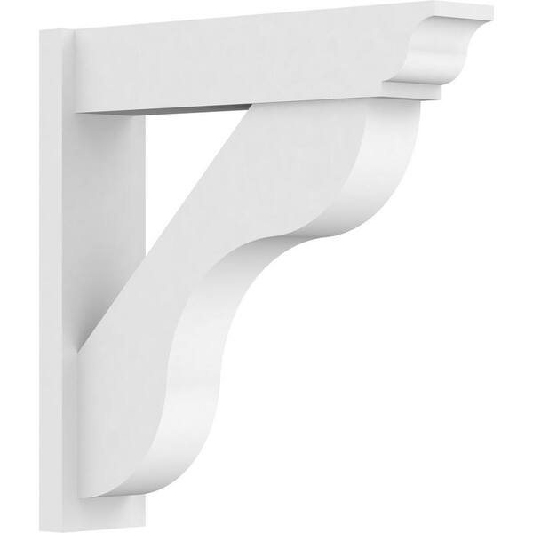 Ekena Millwork Carmel 7 in. W x 30 in. H x 30 in. D Signature Urethane Polyurethane Outlooker with Traditional Ends