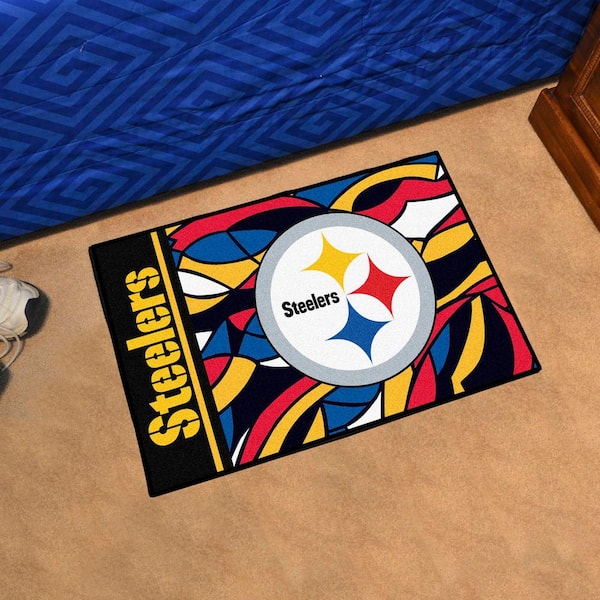 : FANMATS 23134 Pittsburgh Steelers Ticket Design Runner Rug -  30in. x 72in. | Sports Fan Area Rug, Home Decor Rug and Tailgating Mat :