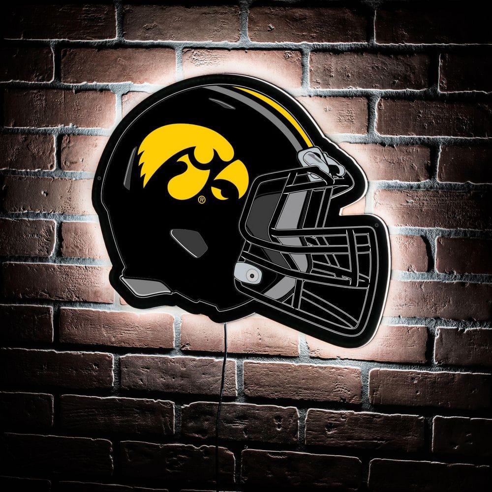 Evergreen University of Iowa Helmet 19 x 15 Plug-in LED Lighted  Sign 8LED980HMT The Home Depot - Main Image