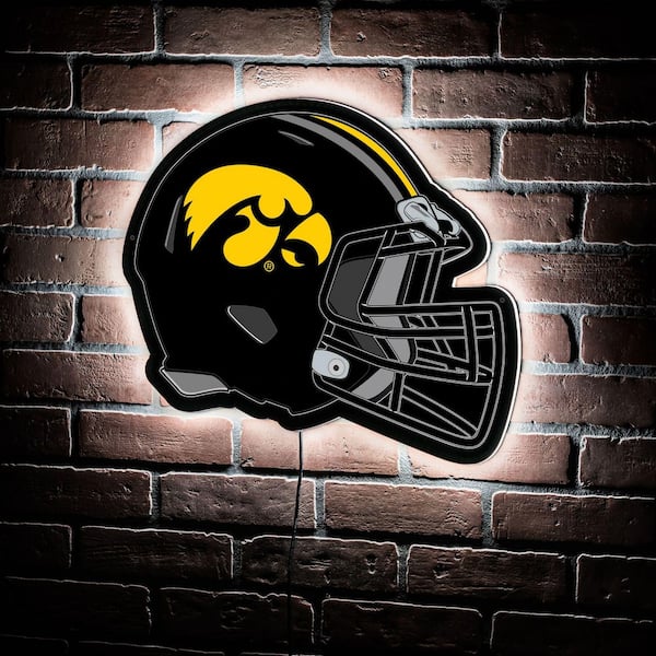 Evergreen University of Iowa Helmet 19 in. x 15 in. Plug-in LED Lighted Sign