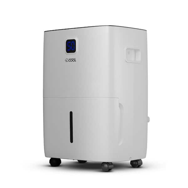 Moisture removal capacity 35 Pt. 3000 sq.ft. with Front Bucket Dehumidifier in. white with Continuous Drainage