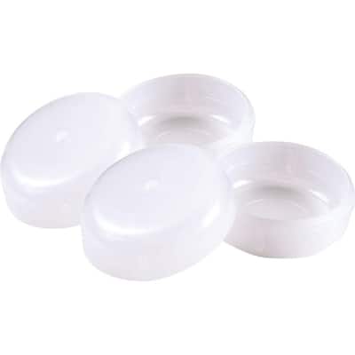 1-1/2 in. White Plastic Insert Patio Cups (4 per Pack)