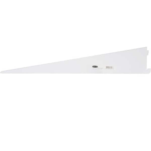 Rubbermaid 18.5 in. White Twin Track Bracket for Wood Shelving