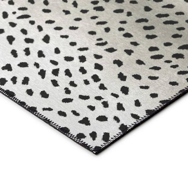 Safari Black 10 ft. x 14 ft. Indoor/Outdoor Washable Indoor/Outdoor Washable Rug